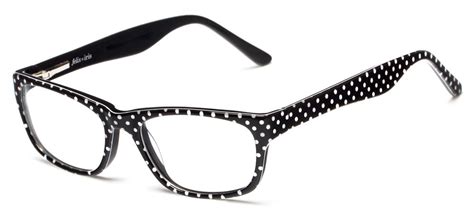 polka dot glasses frames.